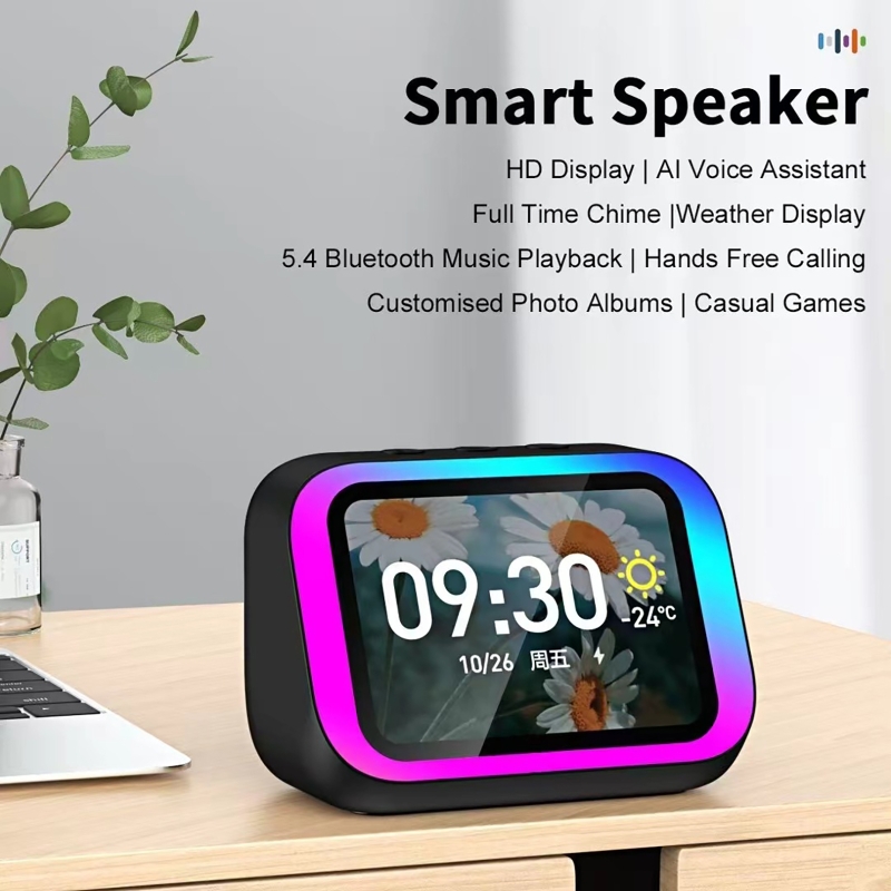 Home Security Gadgets - Assistente Vocale AI con Altoparlante Bluetooth,