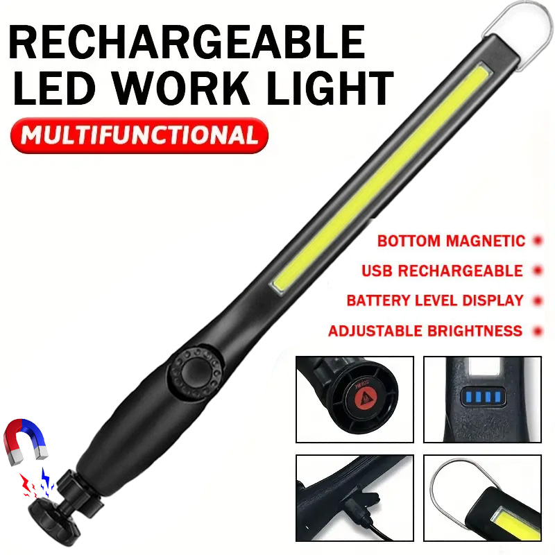 Home Security Jobs - Lampada da lavoro a LED ricaricabile