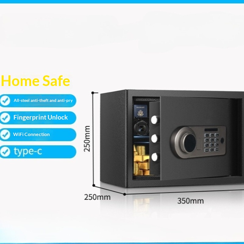 Home Security Safe - Cassetta di sicurezza elettronica con password