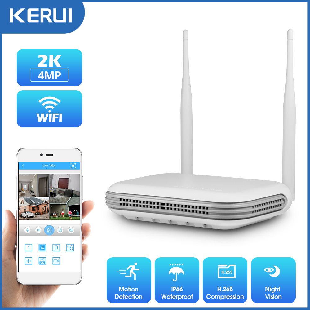 Home Security Panel - KERUI 2K 3K 4MP 8CH NVR