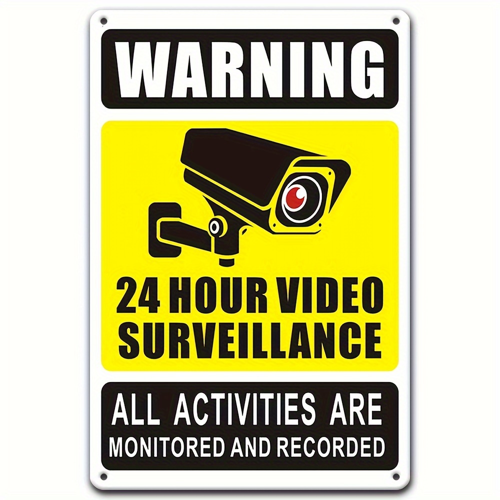 Home Security Panel - Segnale di avvertimento per videosorveglianza 24