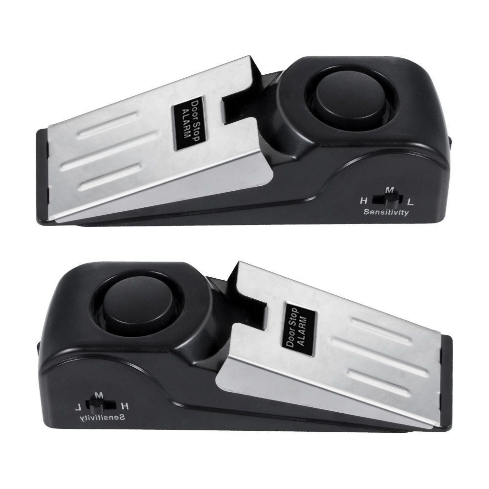 Door Wedge Alarm - 2 pezzi di allarme fermaporta per