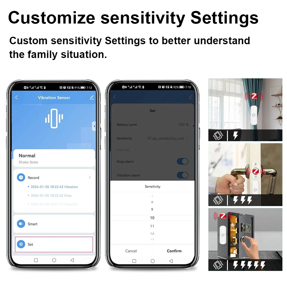 Smart ZigBee Sensore di Vibraz - Home Security Gadgets recensione e prezzo