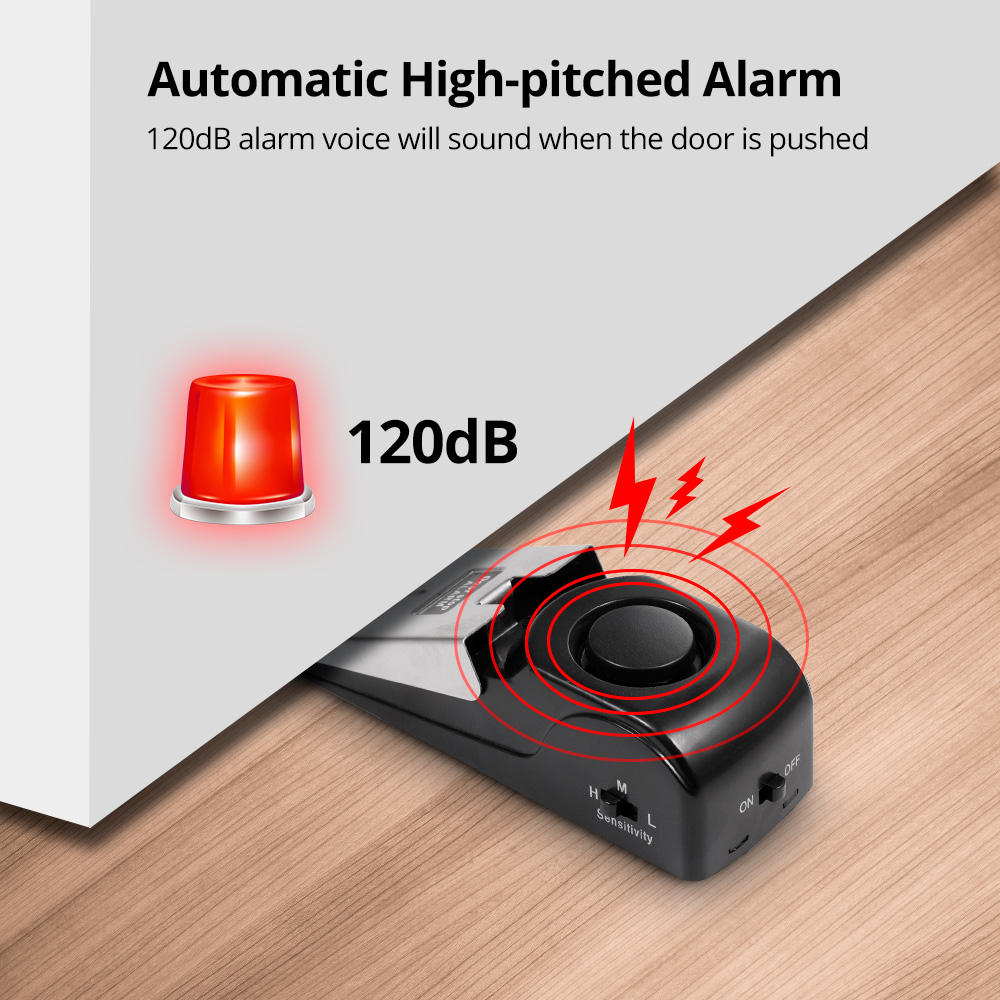 2 pezzi di allarme fermaporta  - Door Wedge Alarm recensione e prezzo